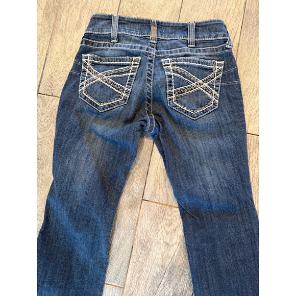 Ariat Denim Bootcut Jeans size 26 Short 26S Womens Boot Western Mid Rise 1963 - Picture 10 of 16